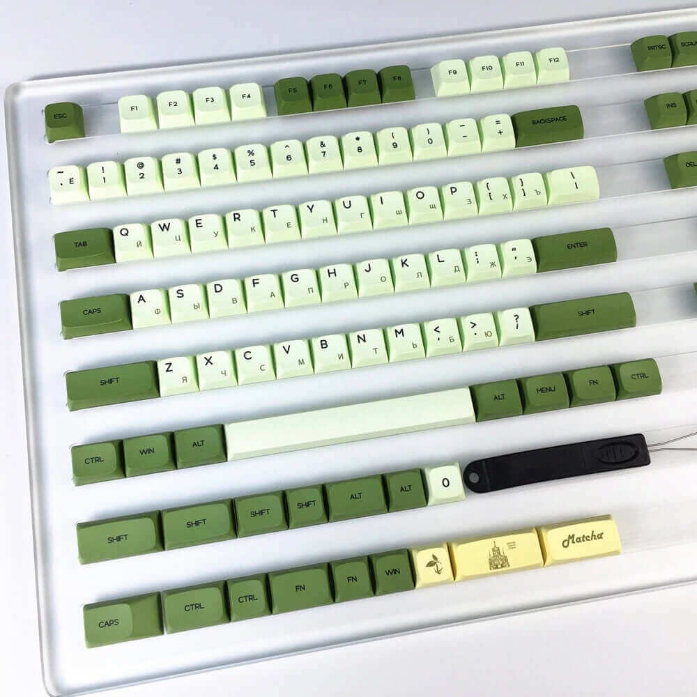 Matcha Keycap Set-Japanese,Russian,Korean - Image 3