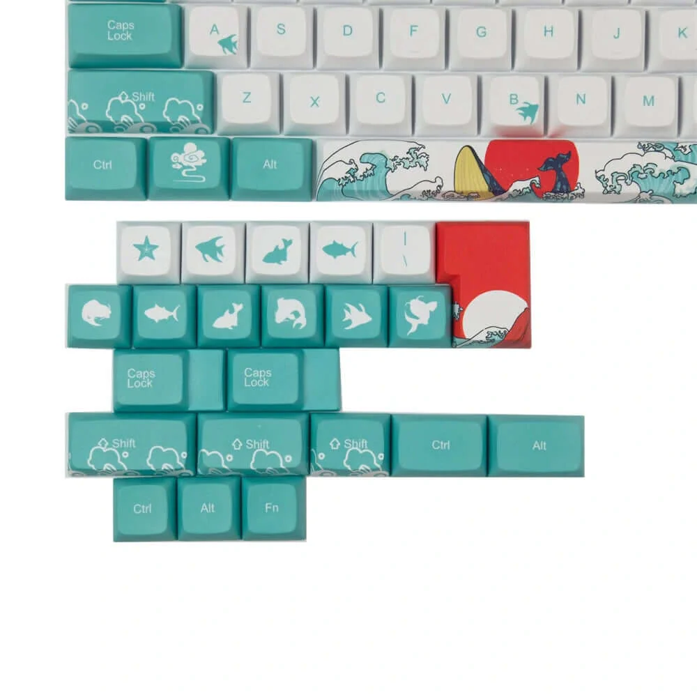 128 Keys Coral Sea Keycap Set - Image 4