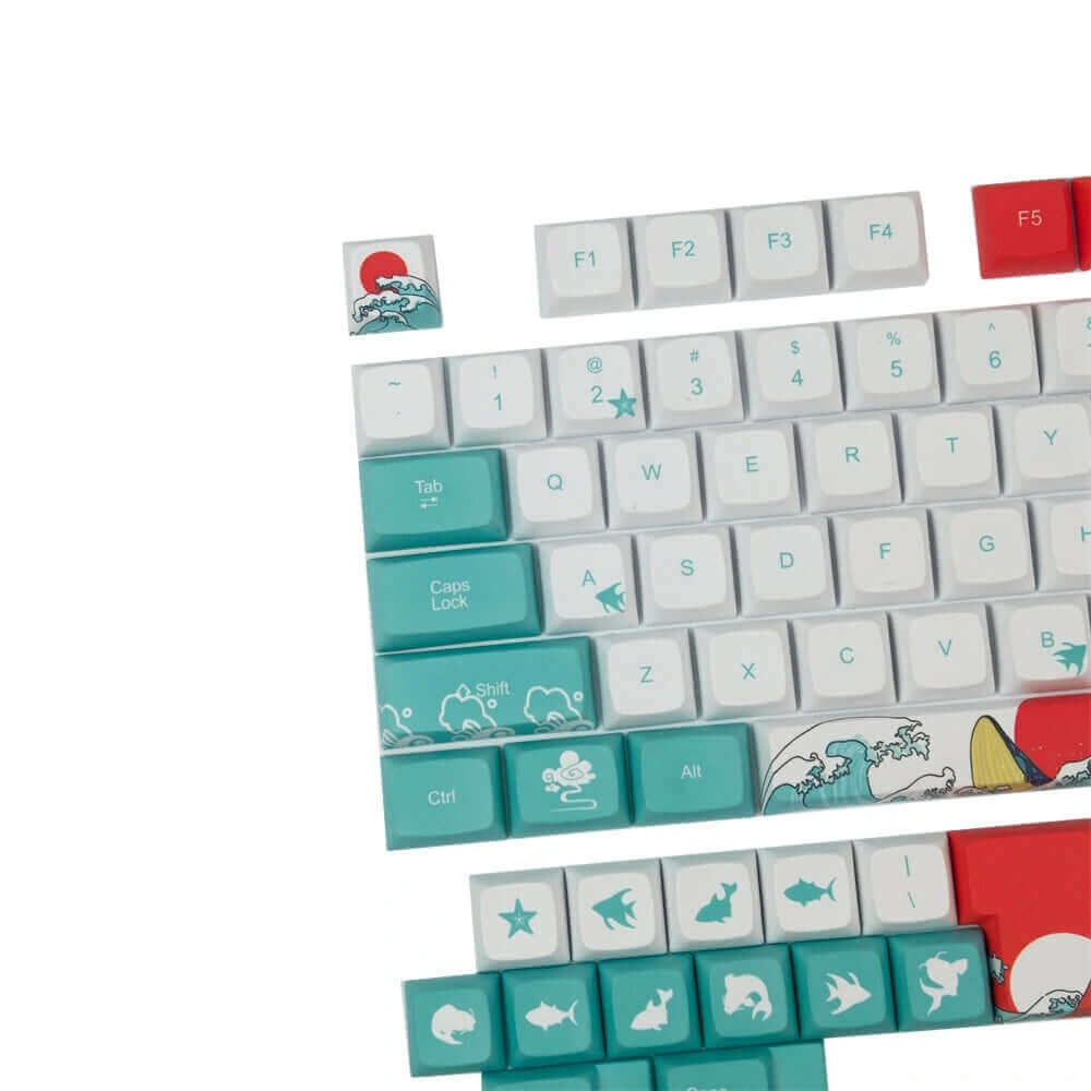 128 Keys Coral Sea Keycap Set - Image 7