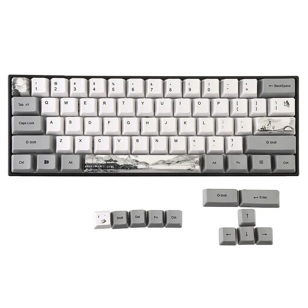 72 Keys Chinese Ink Painting Keycap Set - Image 3