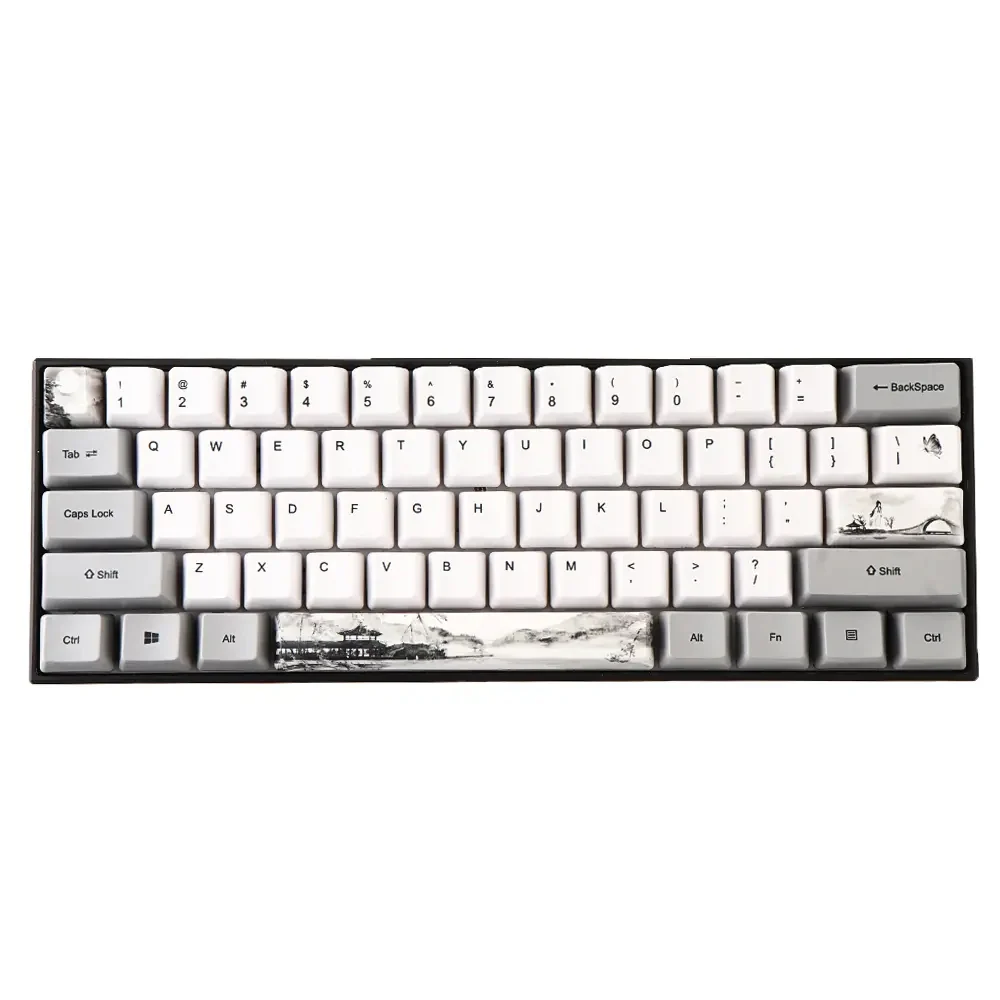 72 Keys Chinese Ink Painting Keycap Set - Image 4