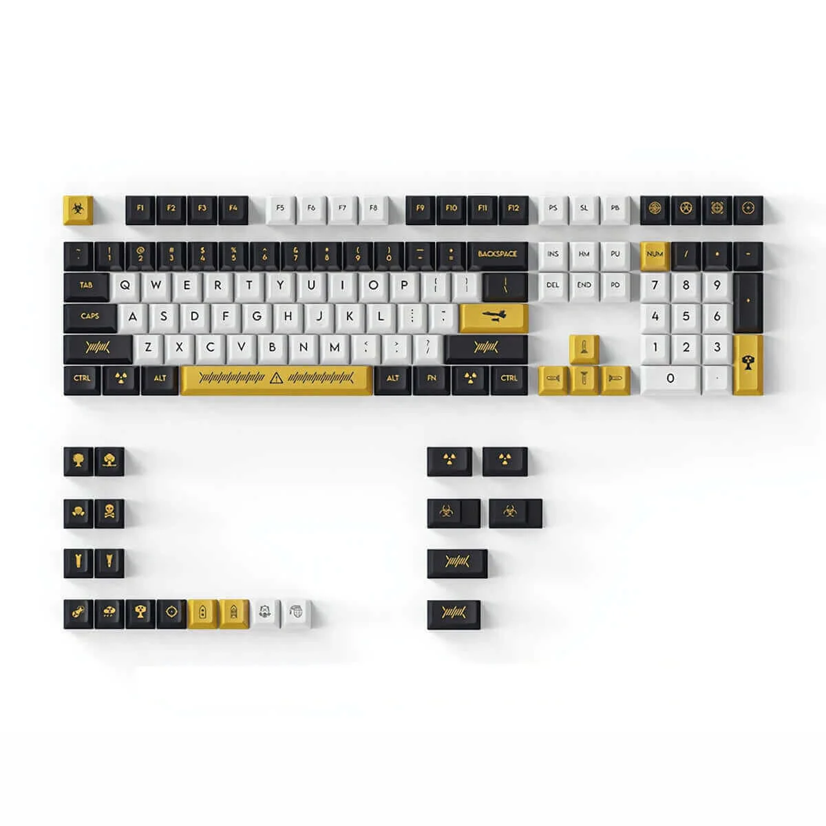 DAGK 128 Keys Electronic Game PBT Keycap Set - Image 3