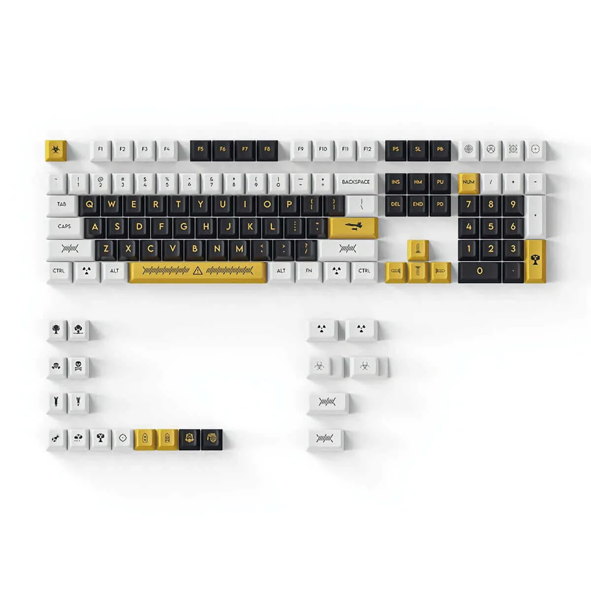 DAGK 128 Keys Electronic Game PBT Keycap Set - Image 4