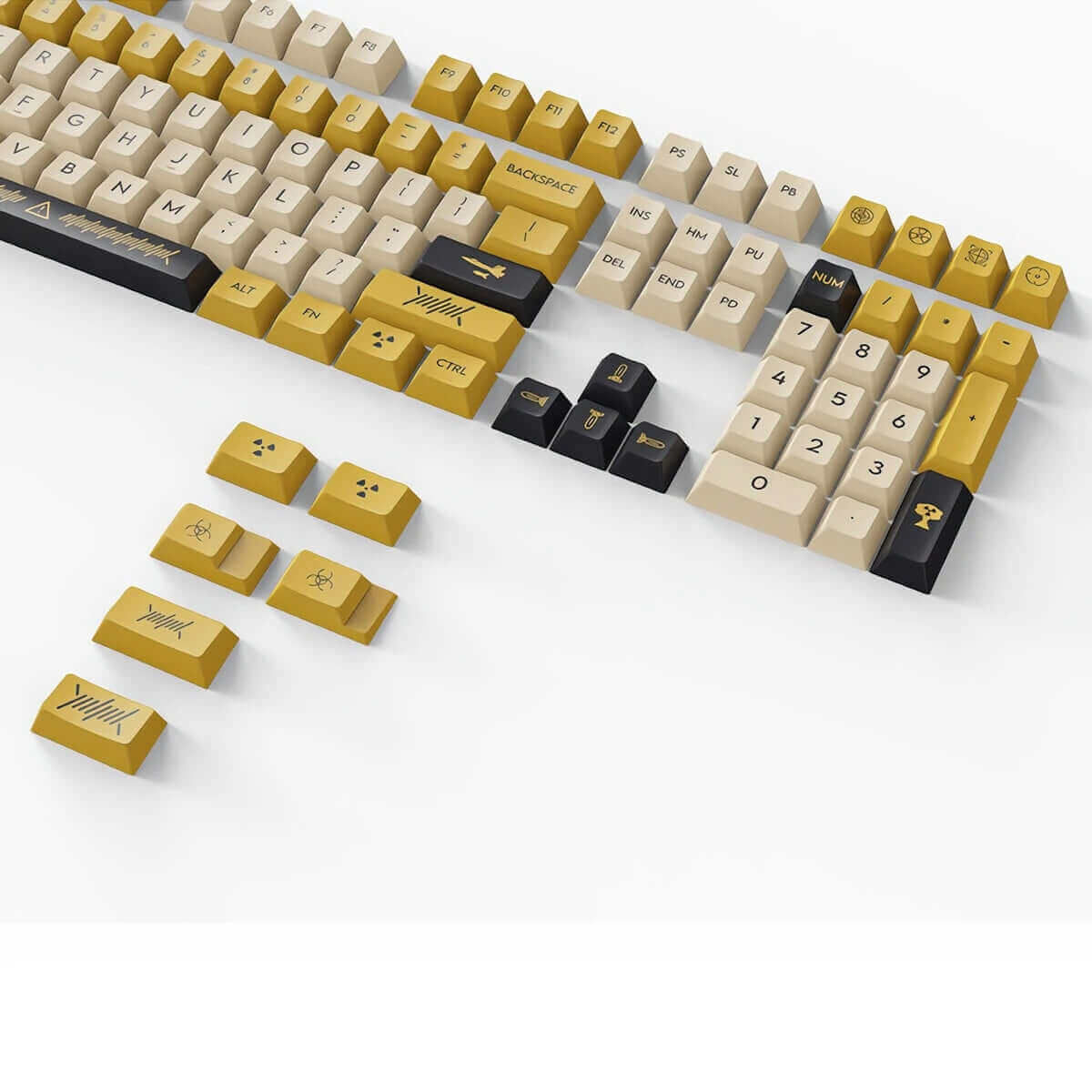 DAGK 128 Keys Electronic Game PBT Keycap Set - Image 5