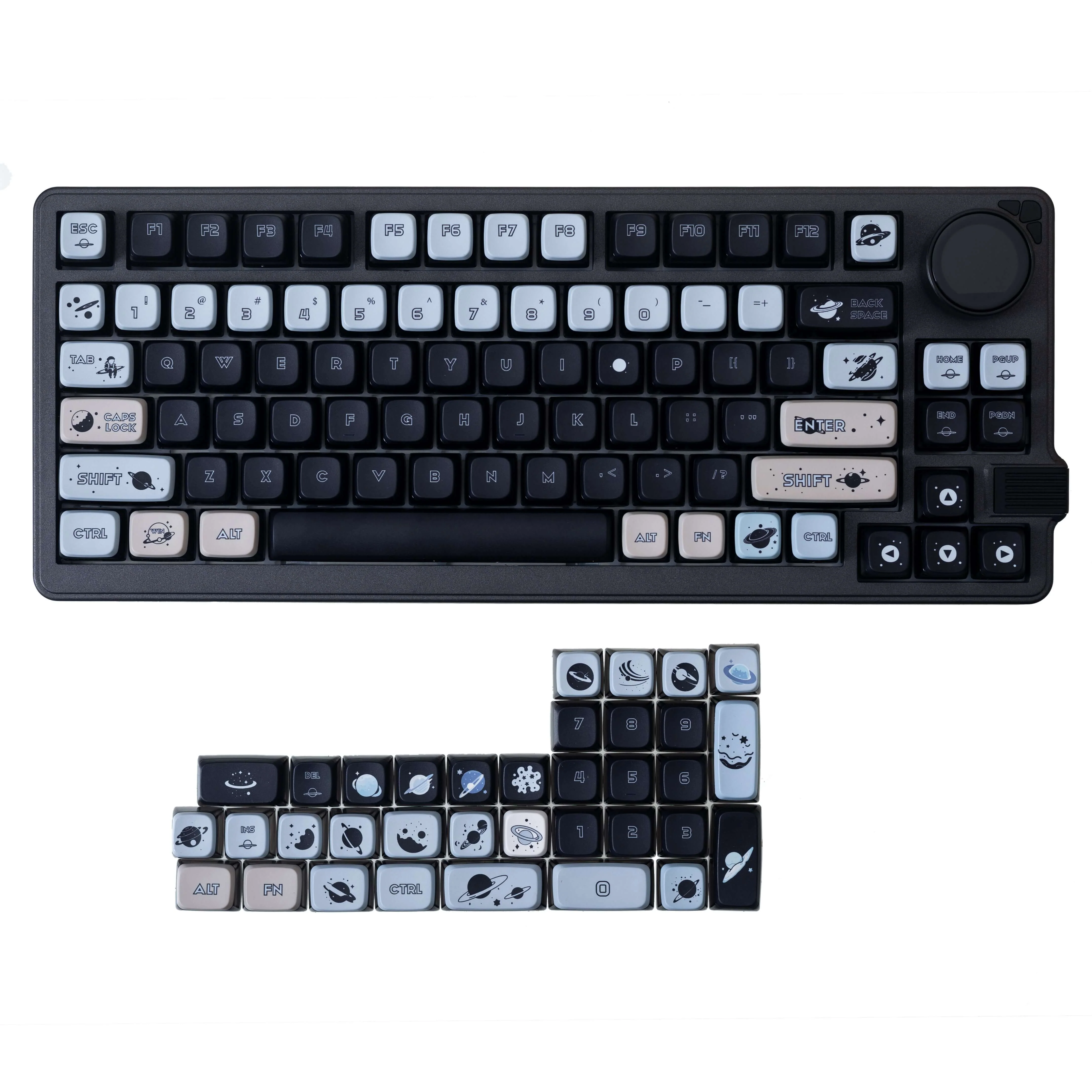Gamakay 122 Keys Planet Theme Custom Keycaps