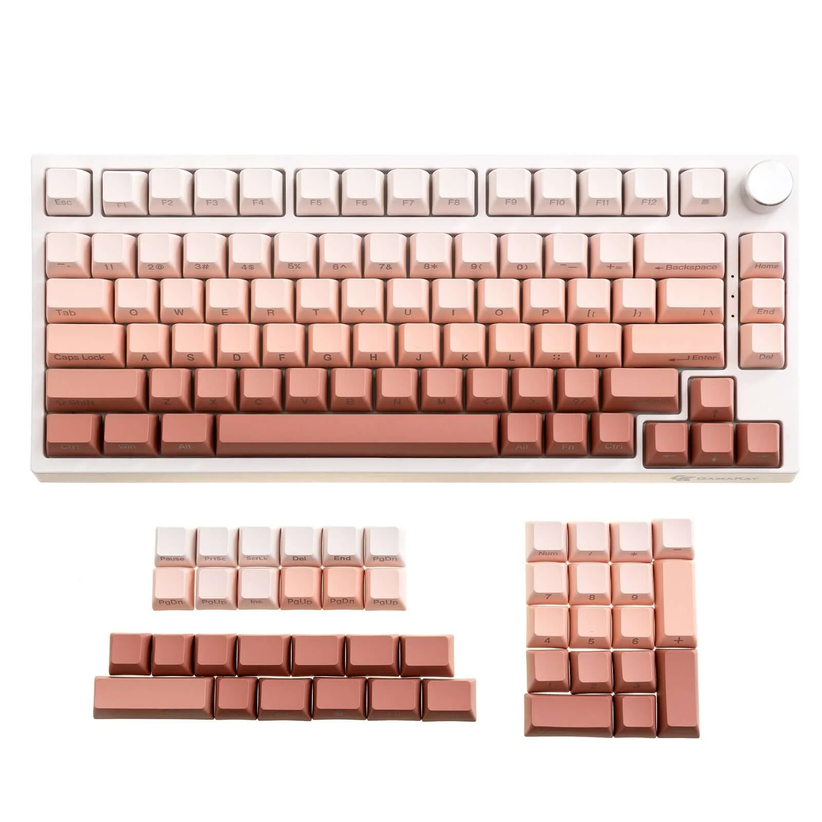Gamakay 123 Keys Pink Gradient Keycaps Set - Image 3