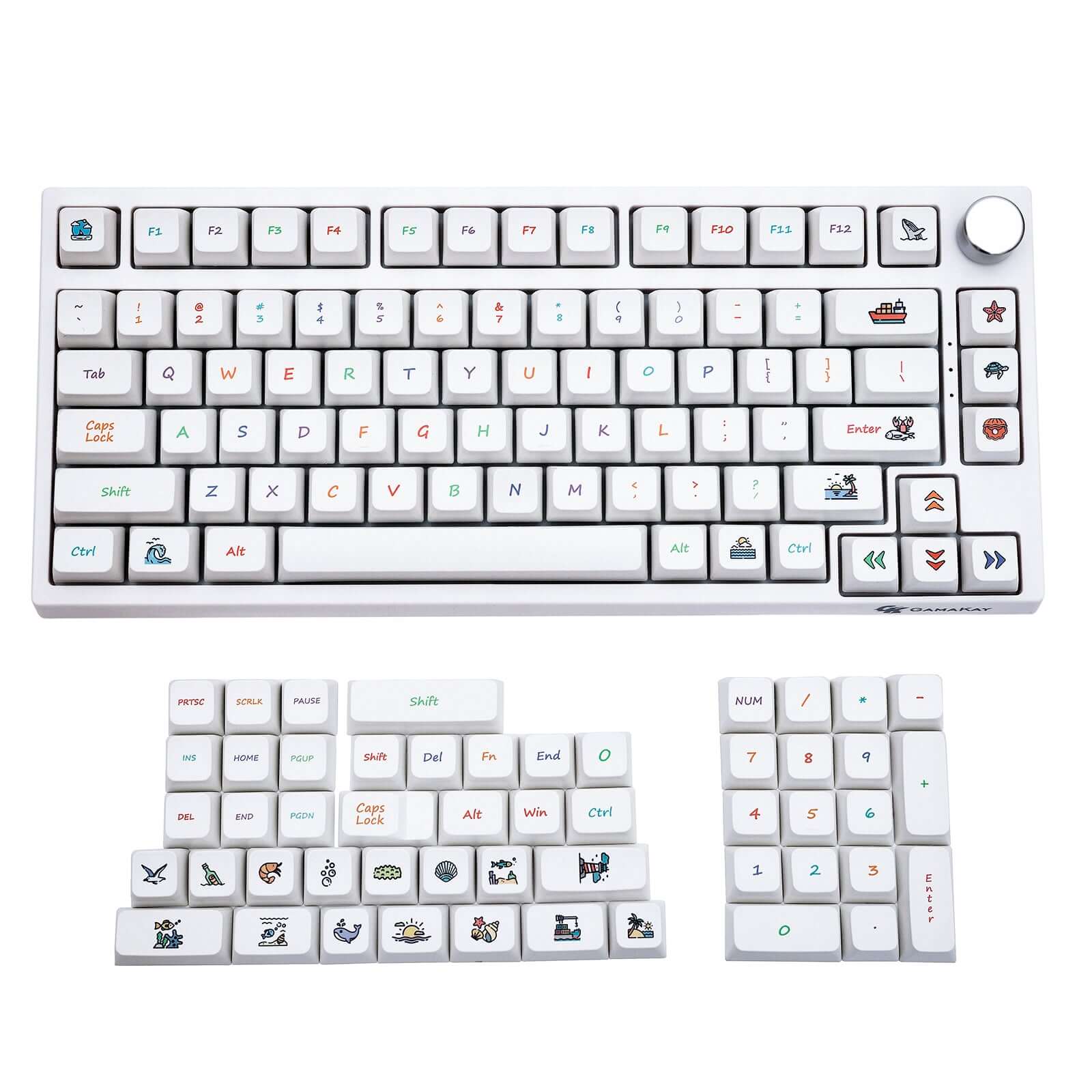 GamaKay 133 Keys Sea World Keycaps Set - Image 2