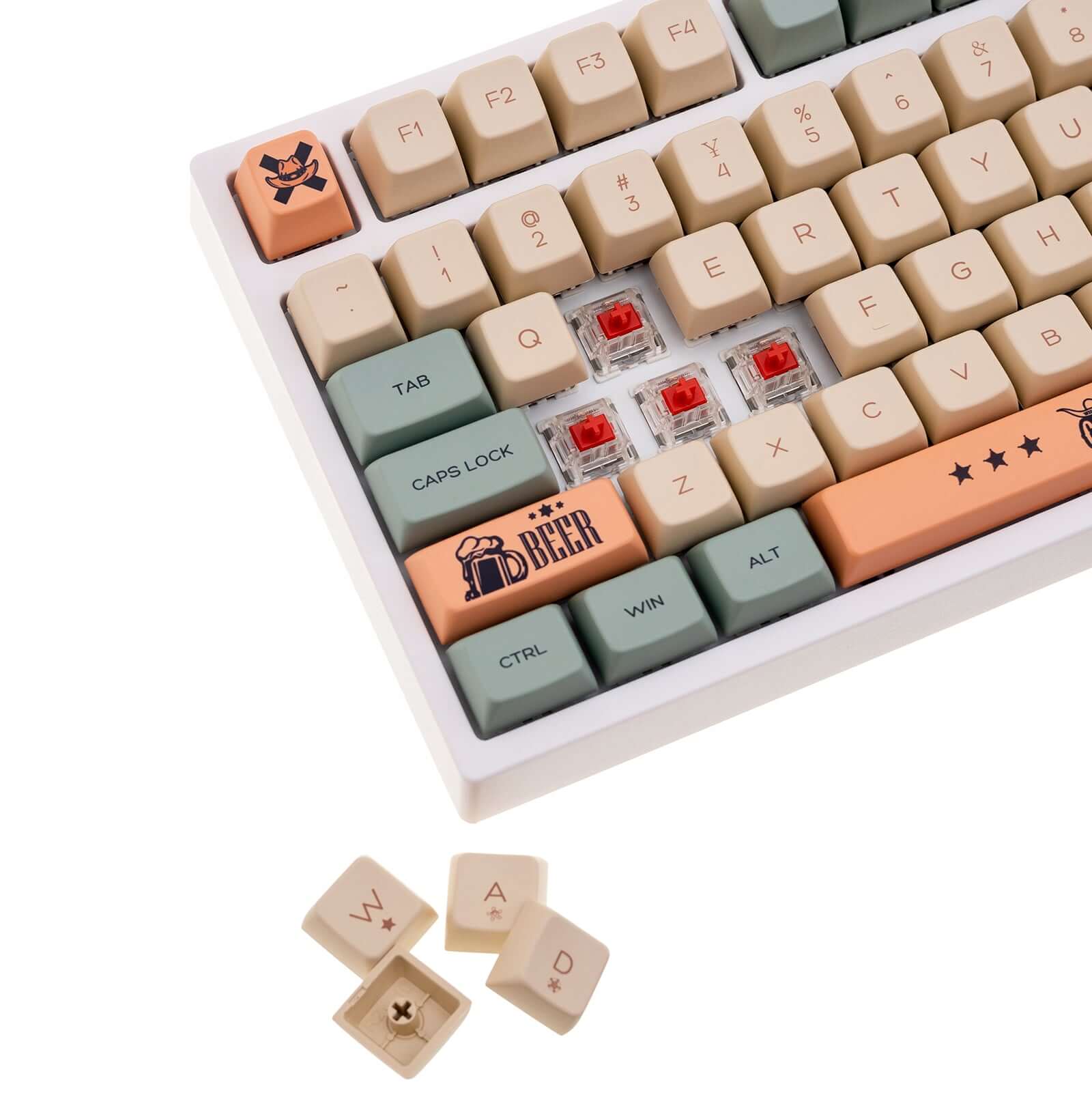 Gamakay 134 Keys West Cowboy Keycaps Set - Image 5