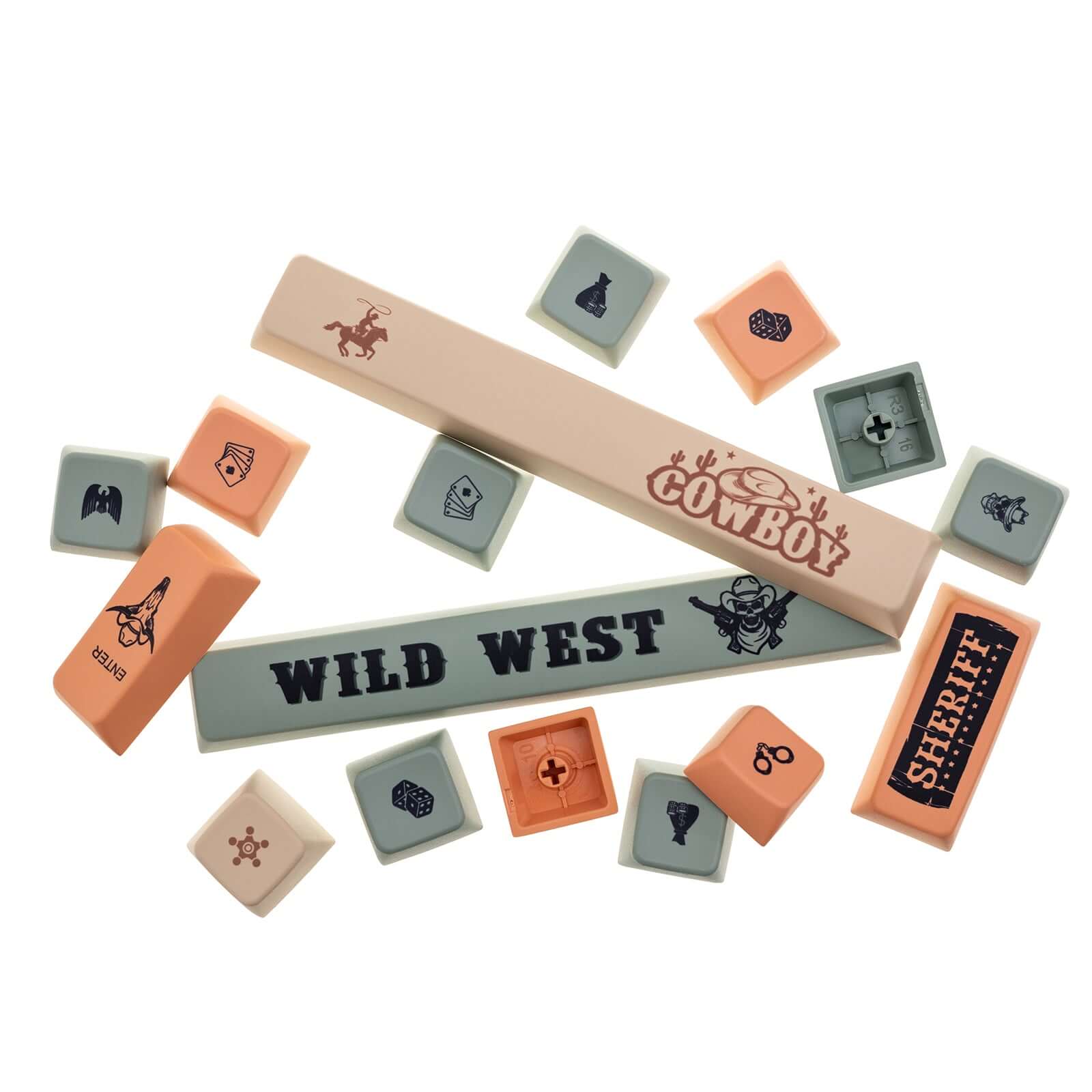 Gamakay 134 Keys West Cowboy Keycaps Set - Image 6