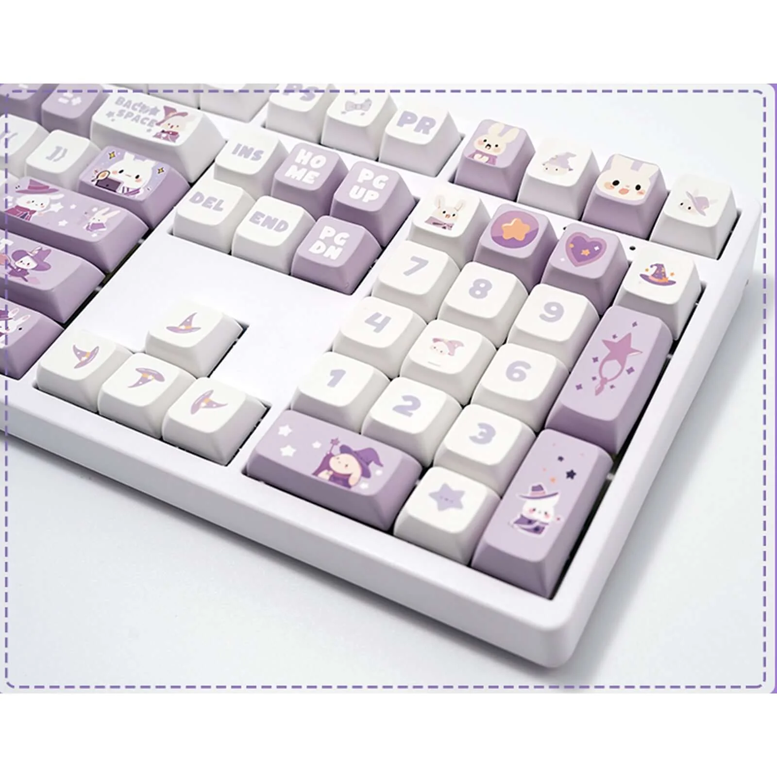 Gamakay 137 Keys Cute Rabbit Keycaps Set - Image 2