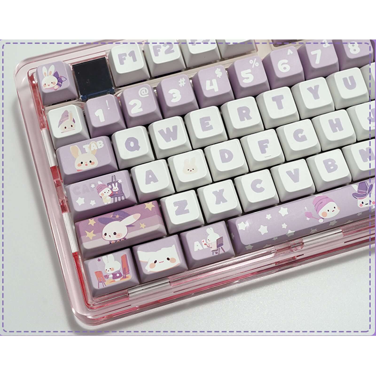Gamakay 137 Keys Cute Rabbit Keycaps Set - Image 3