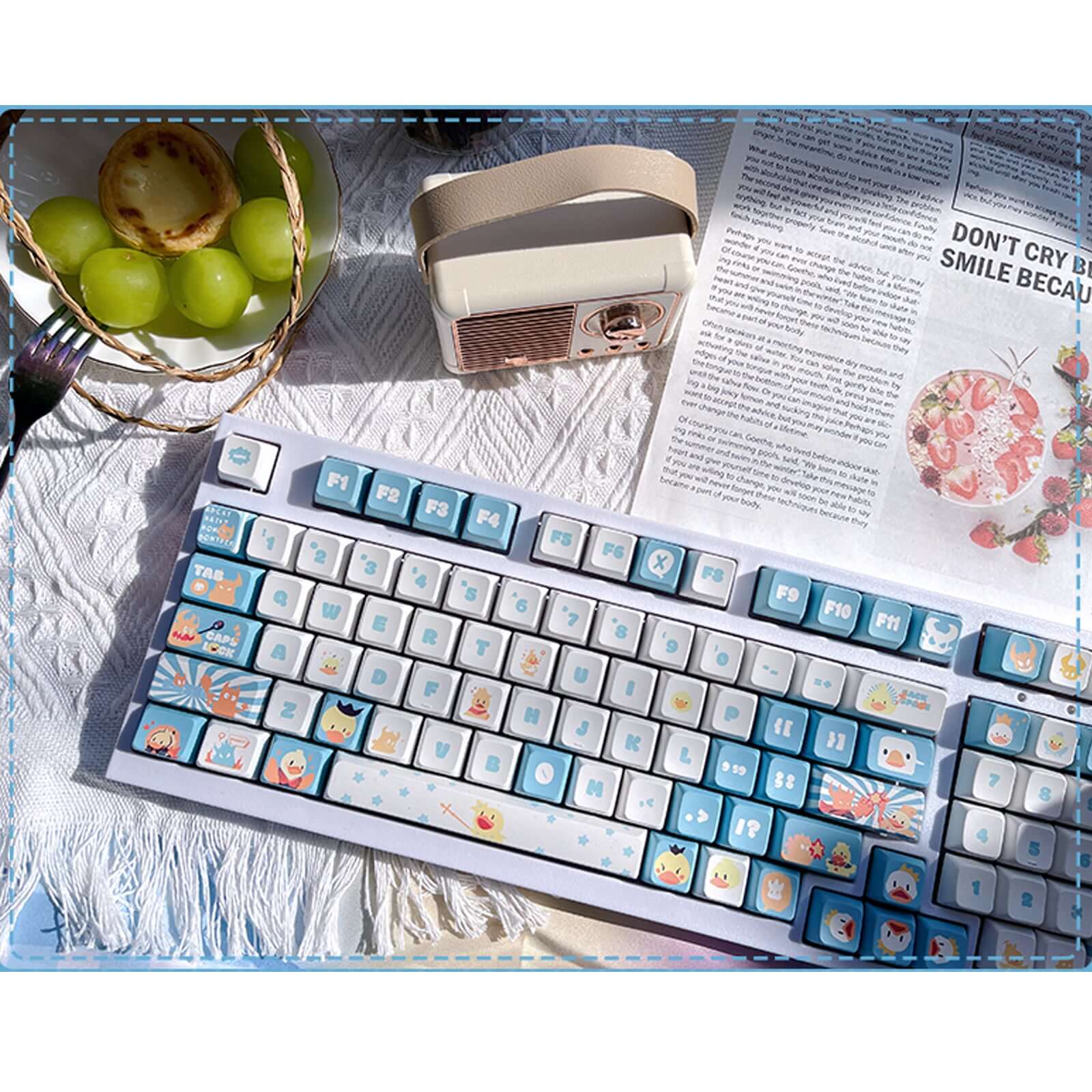 Gamakay 137 Keys Muddle-Headed Duck Keycaps Set - Image 2