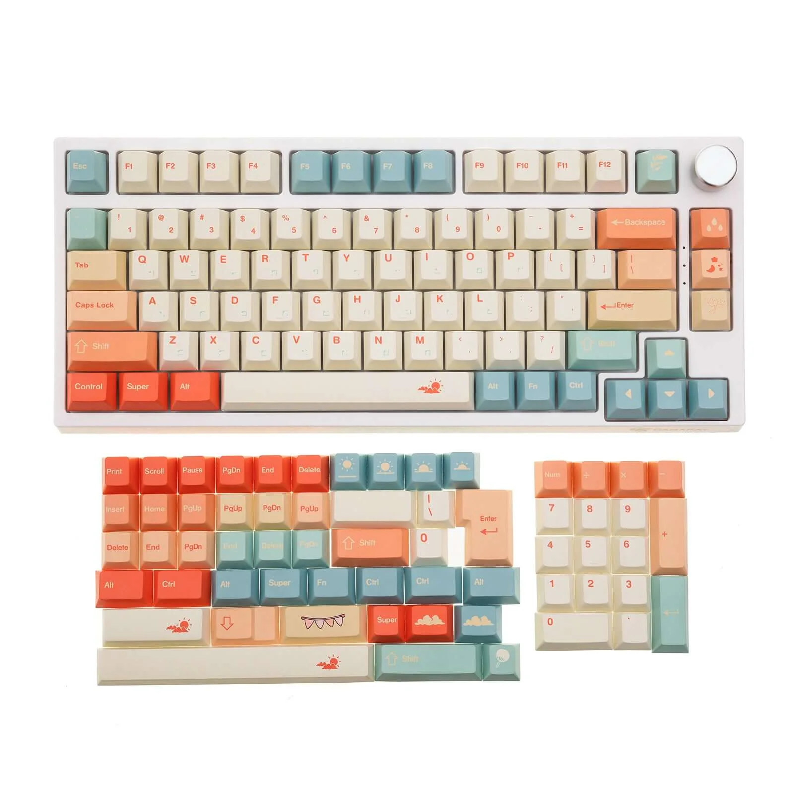 Gamakay 145 Keys Summer Love Theme Keycaps Set - Image 2