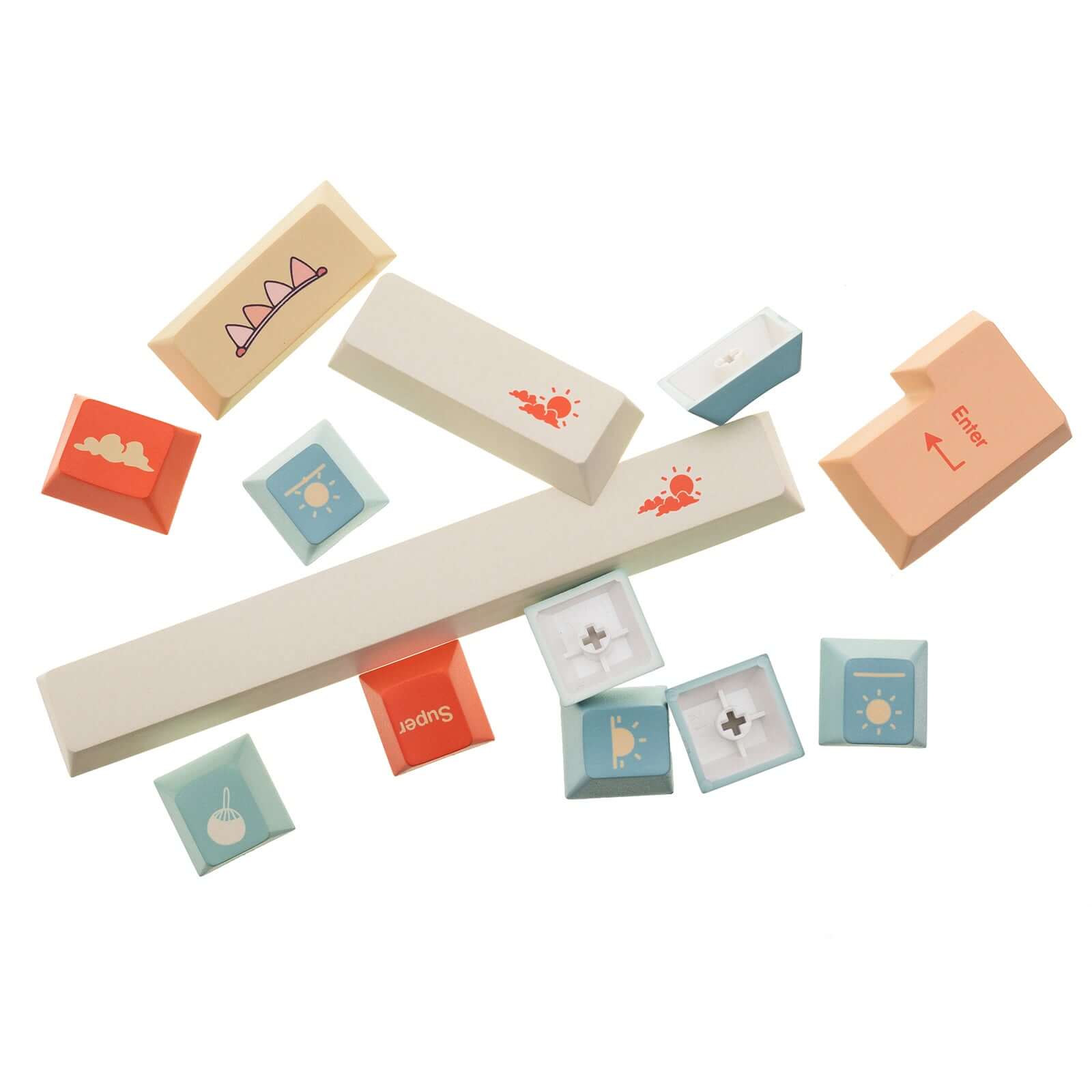 Gamakay 145 Keys Summer Love Theme Keycaps Set - Image 6