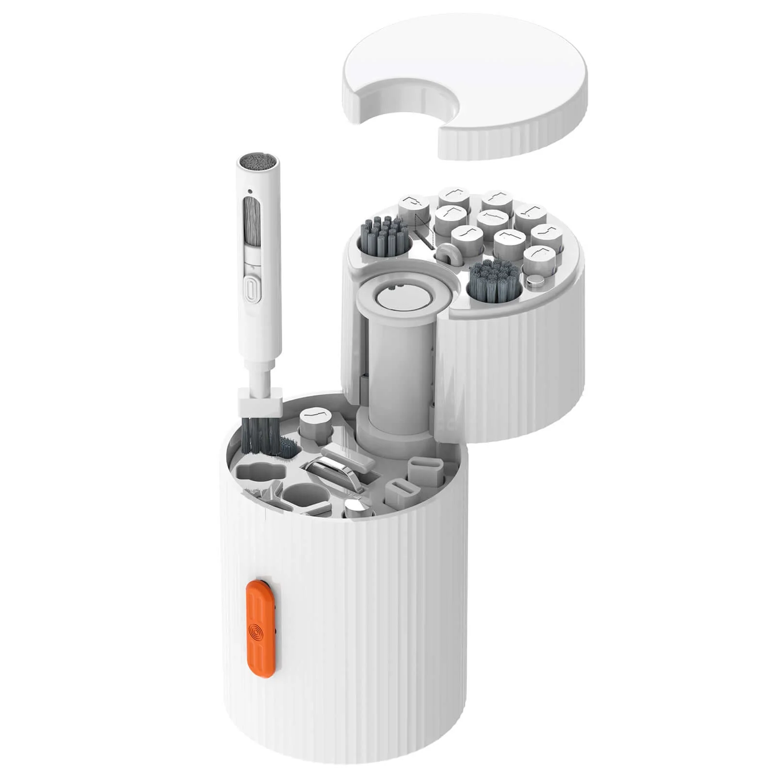 Gamakay 33-in-1 Magnetic Rotating Cleaning Kit for Keyboards, Laptops, Cameras & Earbuds
