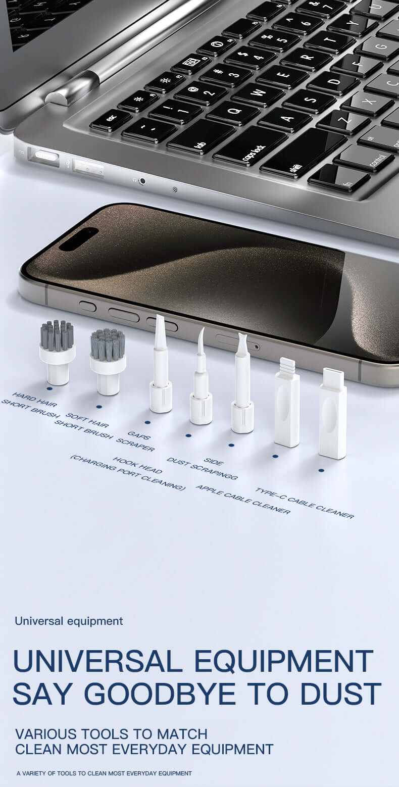 Gamakay 33-in-1 Magnetic Rotating Cleaning Kit for Keyboards, Laptops, Cameras & Earbuds - Image 15
