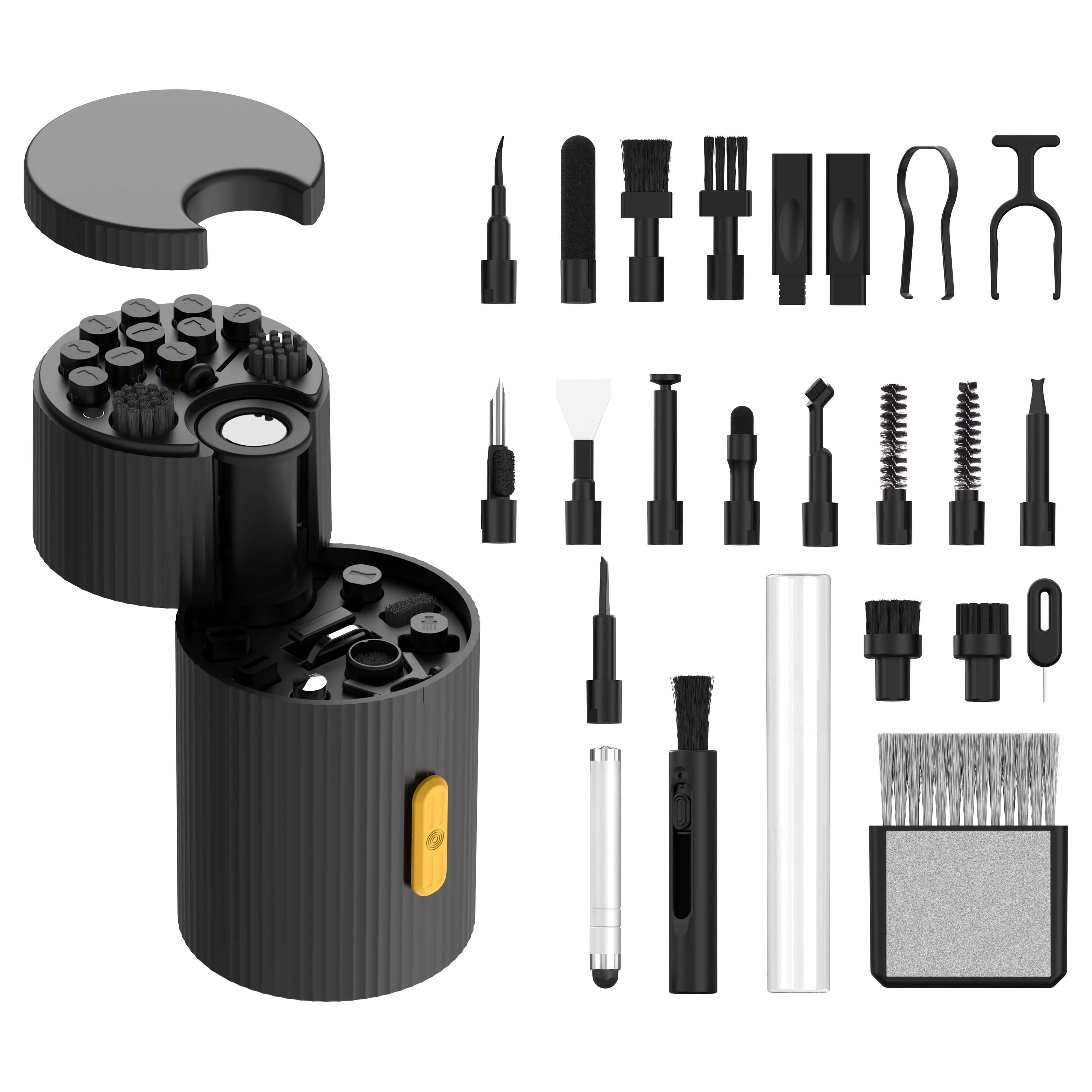 Gamakay 33-in-1 Magnetic Rotating Cleaning Kit for Keyboards, Laptops, Cameras & Earbuds - Image 3