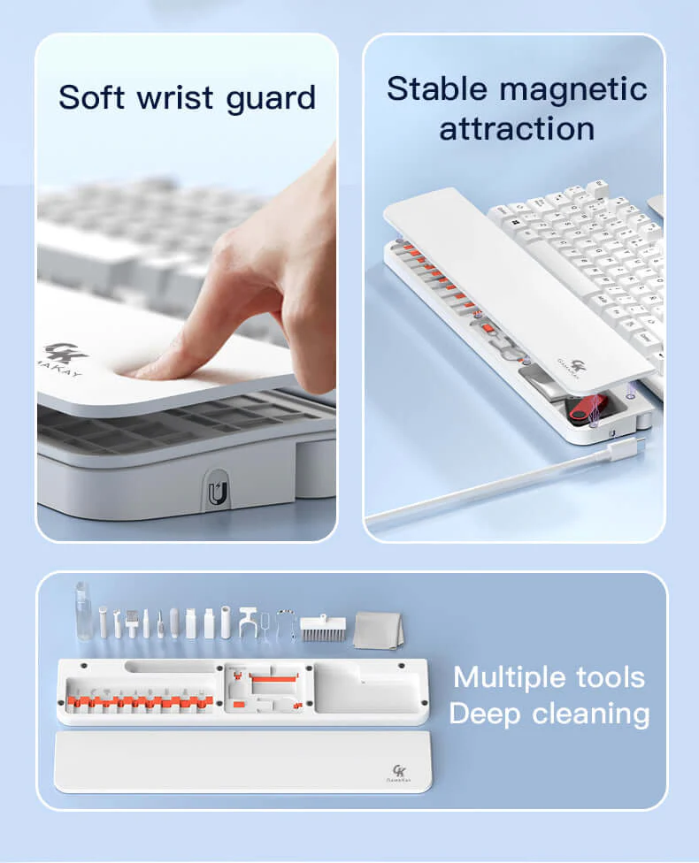 Gamakay Wrist Rest Pad with 21 in 1 Cleaning Tool Kit for 85% / 100% Keyboard - Image 18