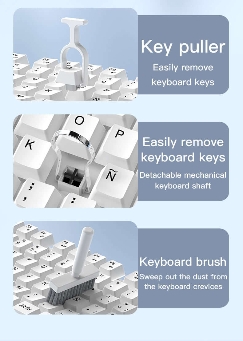 Gamakay Wrist Rest Pad with 21 in 1 Cleaning Tool Kit for 85% / 100% Keyboard - Image 21