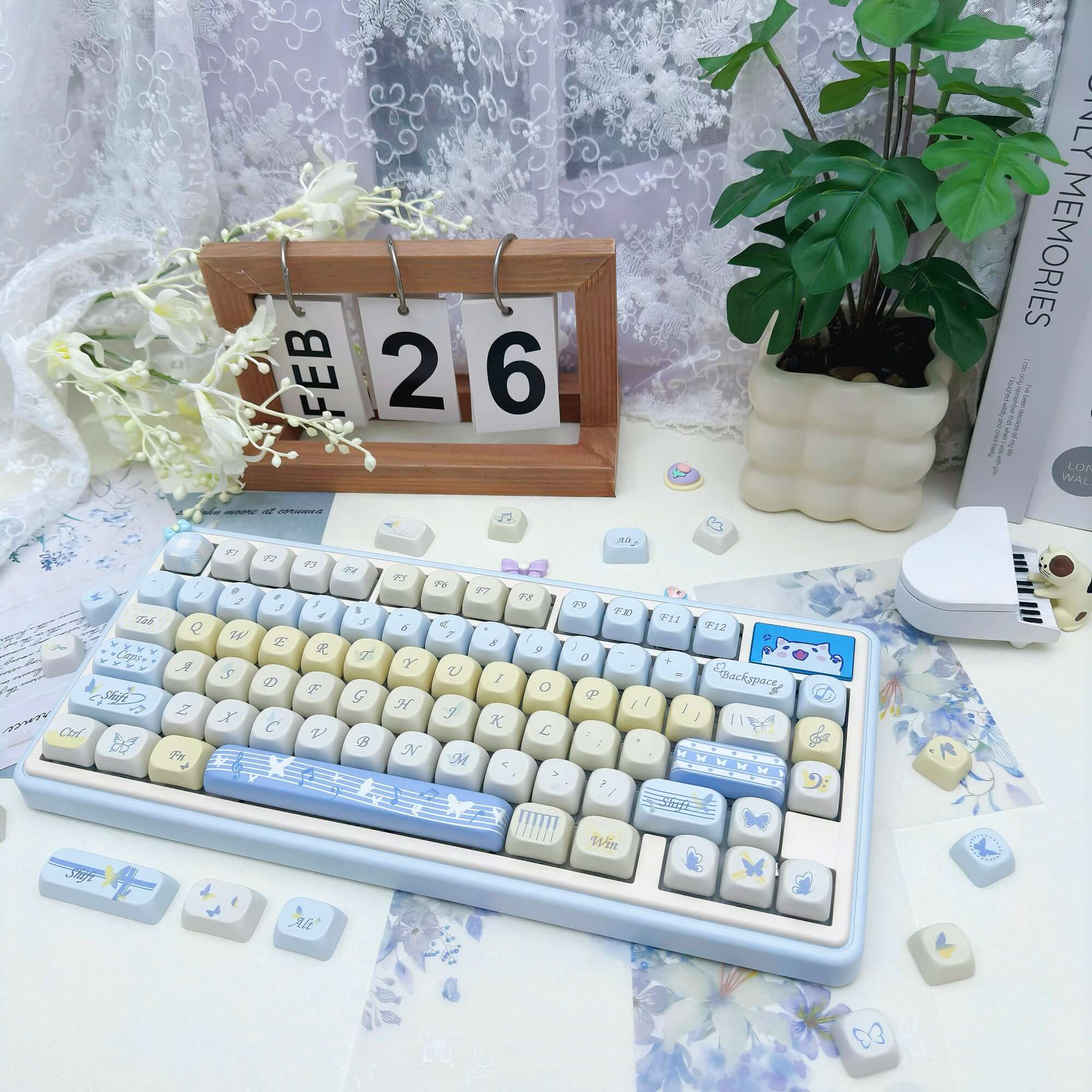 Gamakay 95 Keys Adorable MOA Profile PBT Keycaps Set - Image 10
