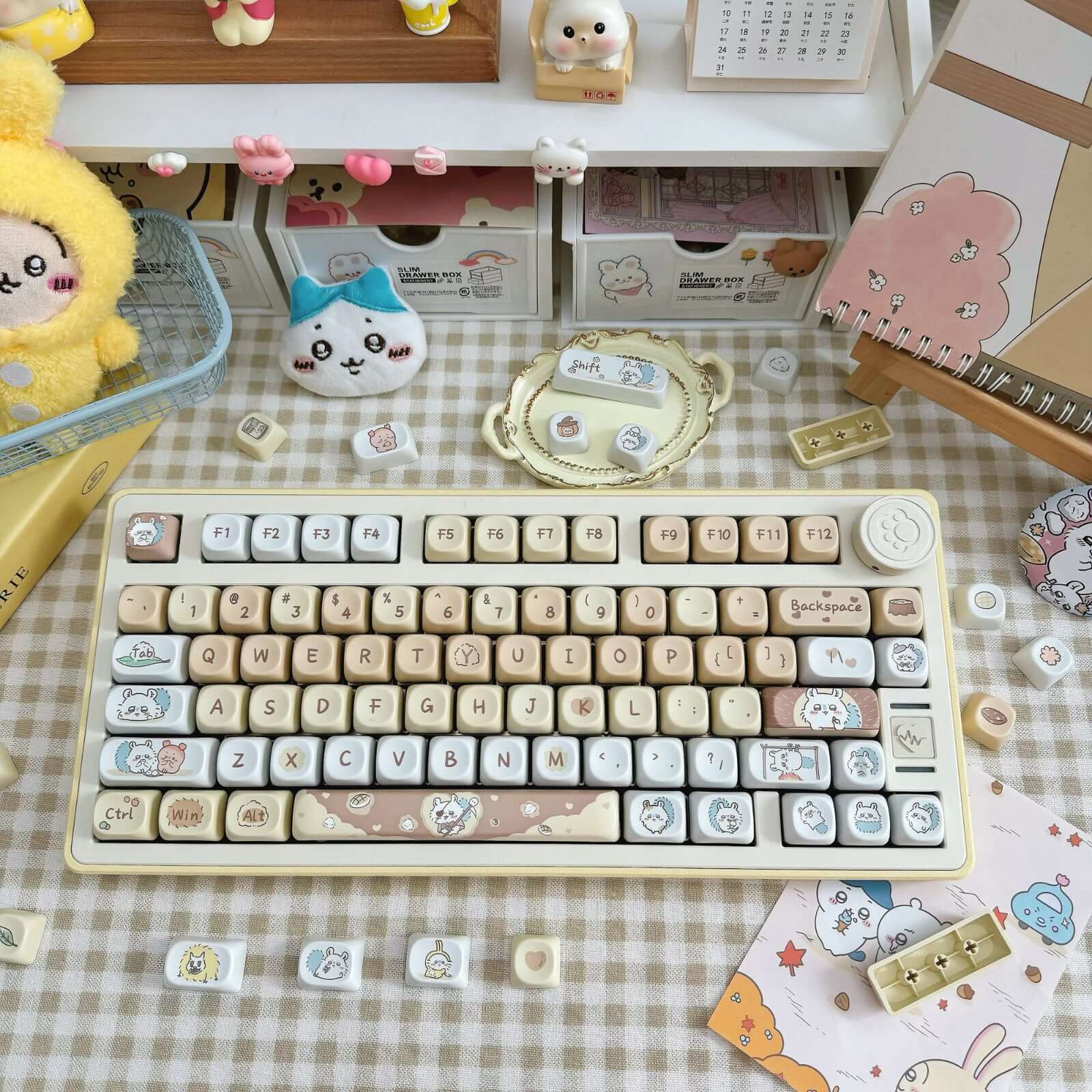 Gamakay 95 Keys Adorable MOA Profile PBT Keycaps Set - Image 3