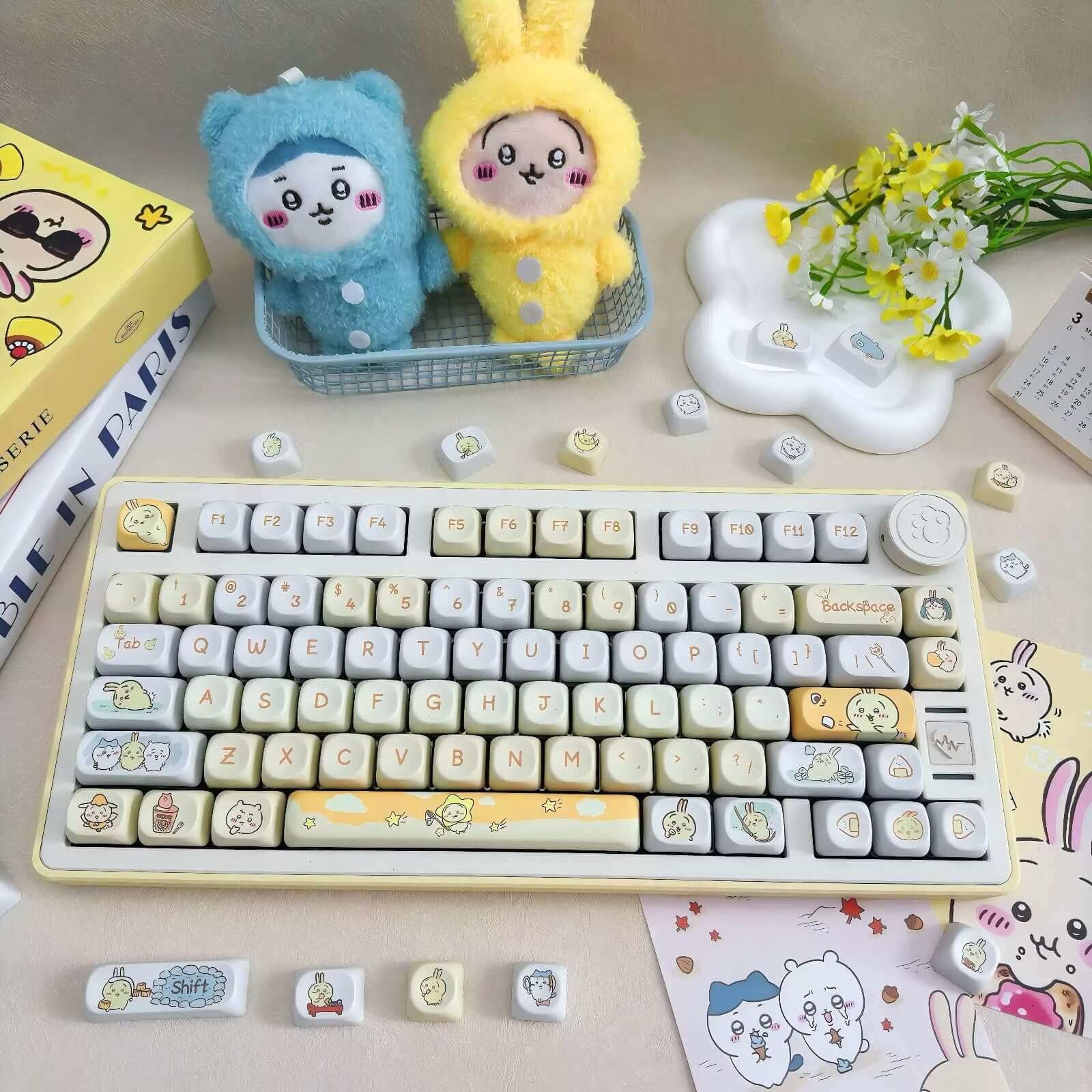 Gamakay 95 Keys Adorable MOA Profile PBT Keycaps Set - Image 4