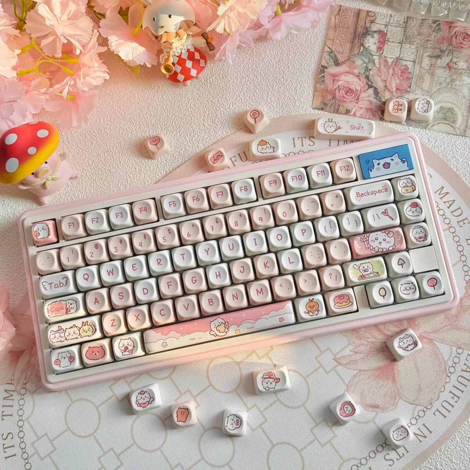 Gamakay 95 Keys Adorable MOA Profile PBT Keycaps Set - Image 5