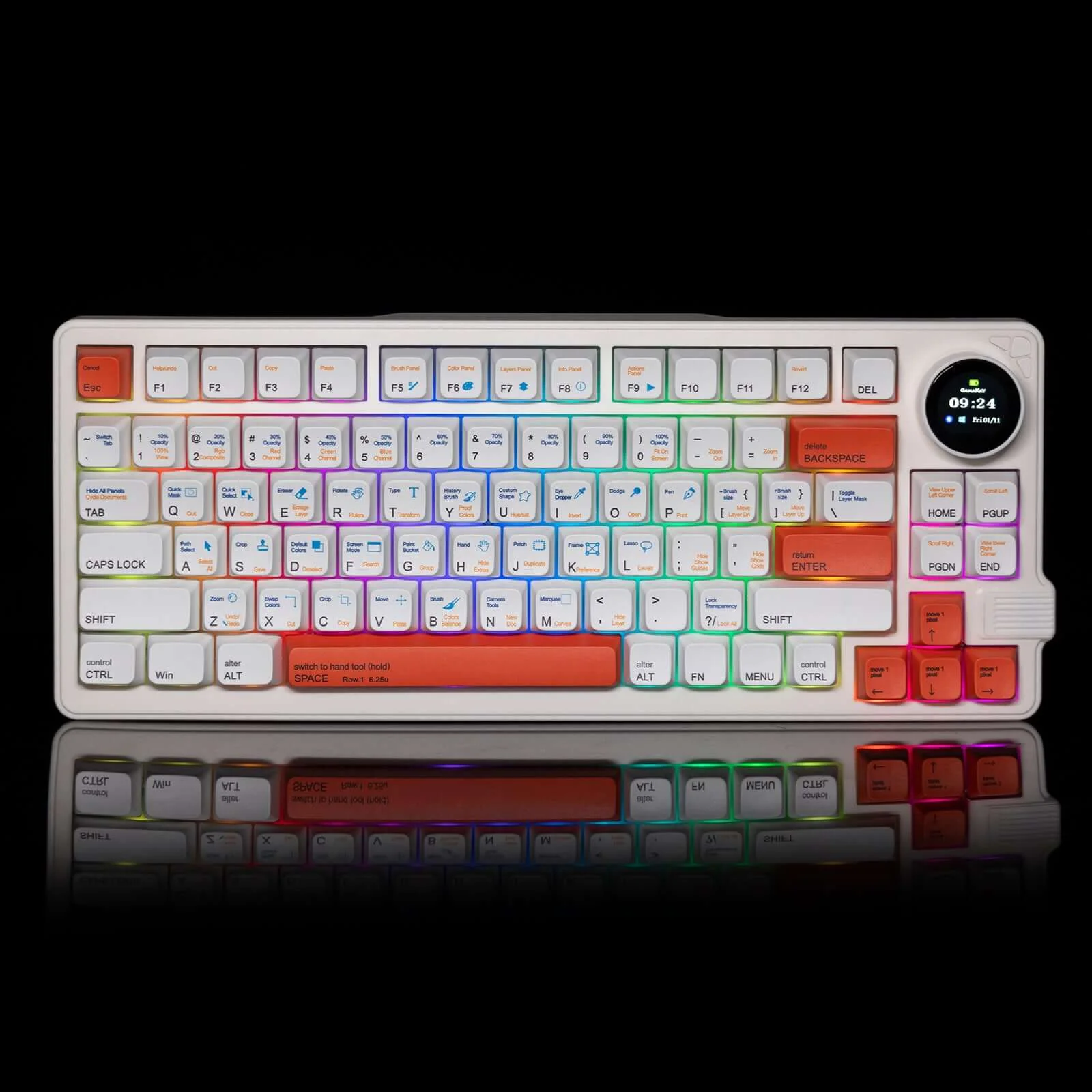 Gamakay LK75 75% Mechanical Keyboard with TFT Smart Display & Knob - Image 3