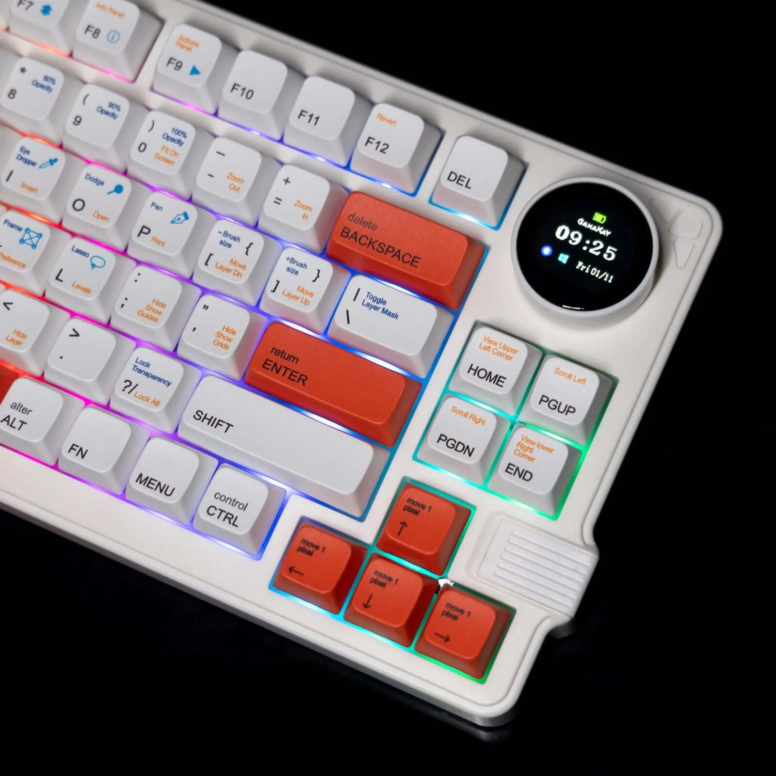 Gamakay LK75 75% Mechanical Keyboard with TFT Smart Display & Knob - Image 6