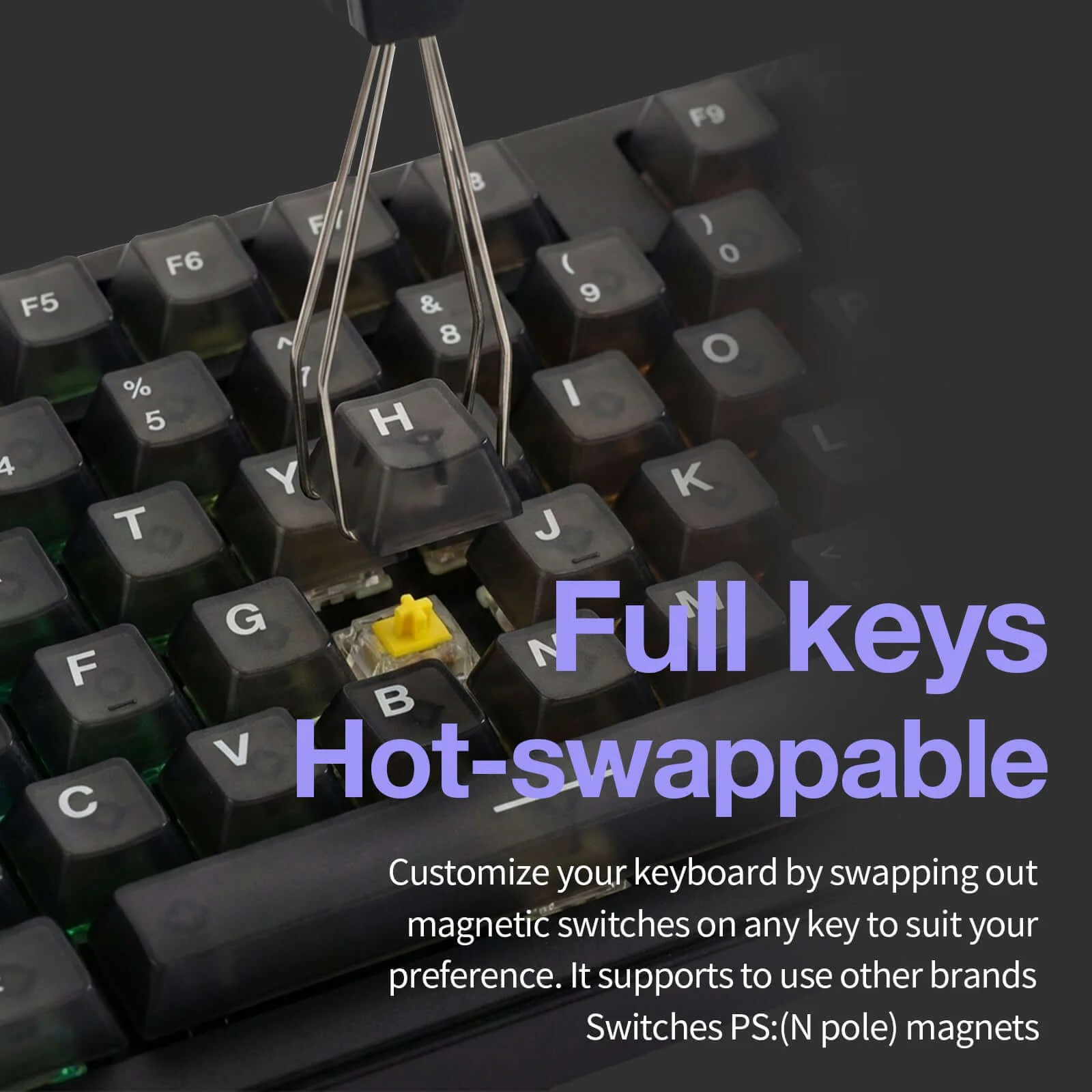 Gamakay x NaughShark NS75 Hall Effect keyboard 0.005mm RT Accuracy 8K Polling Rate - Image 11