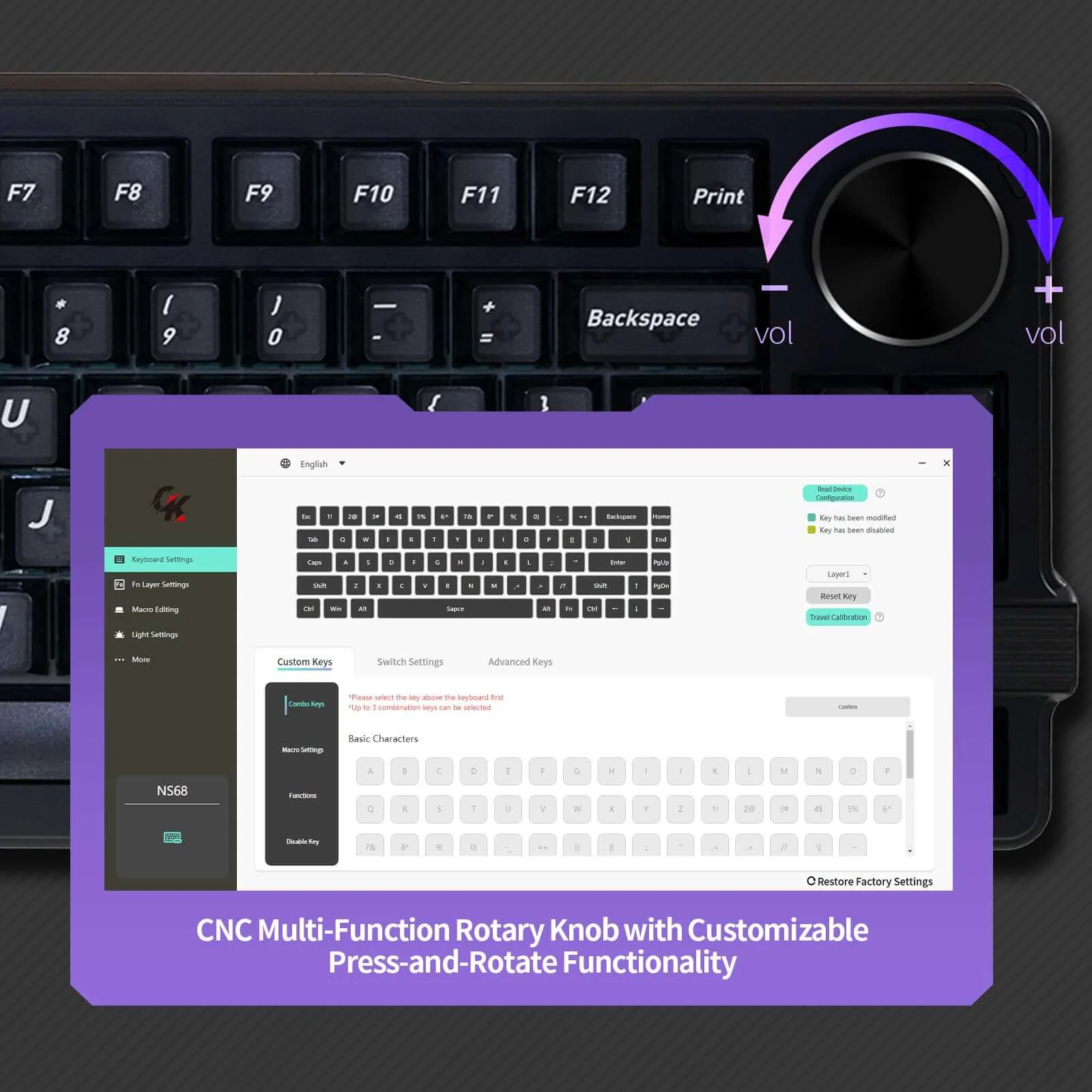 Gamakay x NaughShark NS75 Hall Effect keyboard 0.005mm RT Accuracy 8K Polling Rate - Image 8