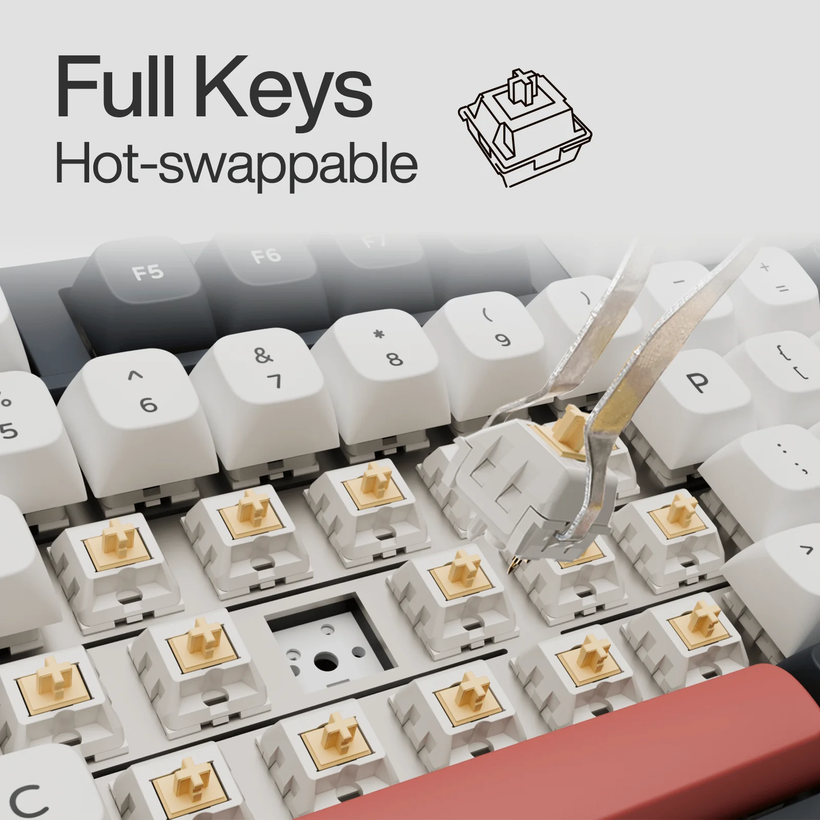 Gamakay TK101 98% Wireless Custom Mechanical Keyboard with Number Pad - Image 15