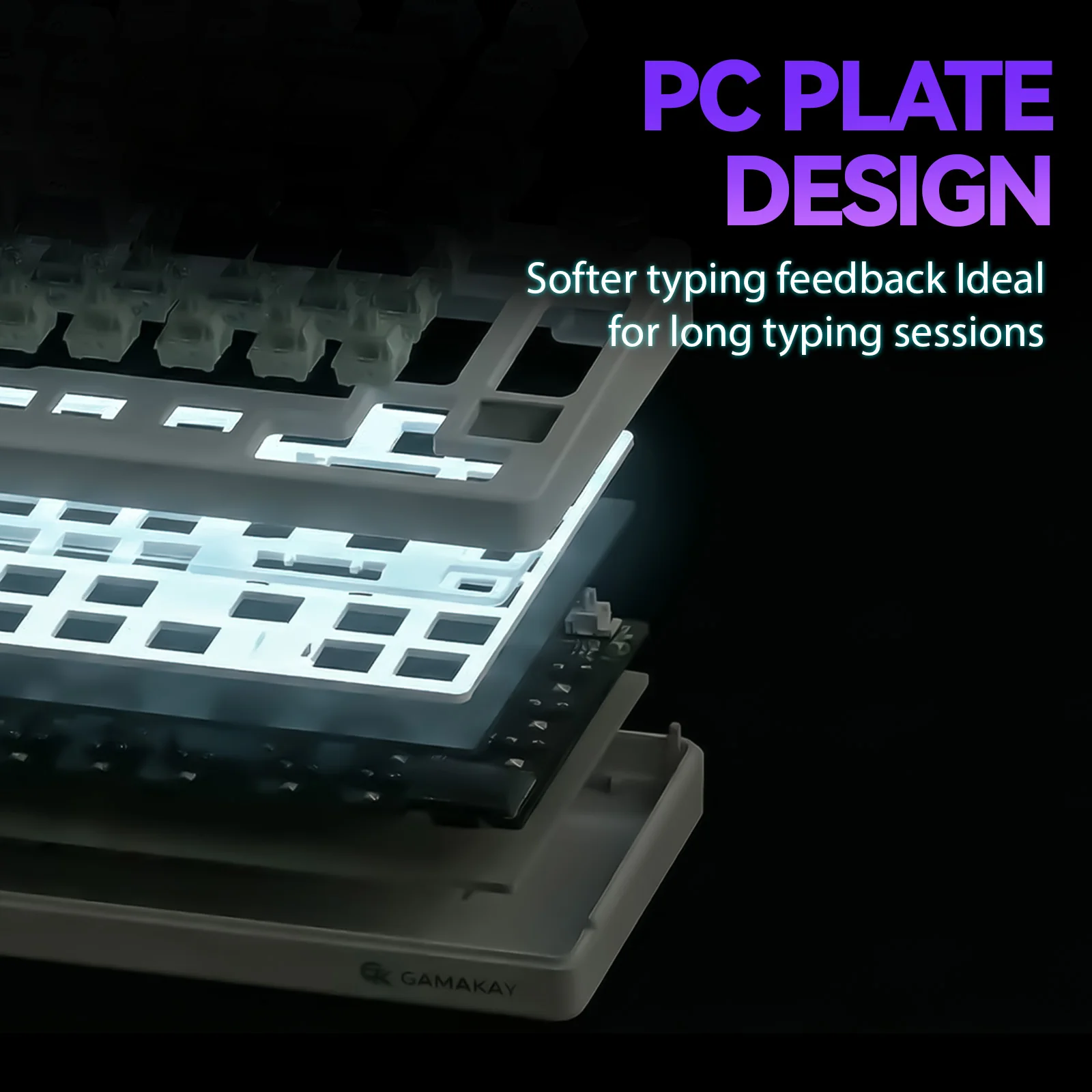 Gamakay TK75 SOCD SnapTap Silent Mechanical Gaming Keyboard (Upgrade from TK75V2) - Image 14