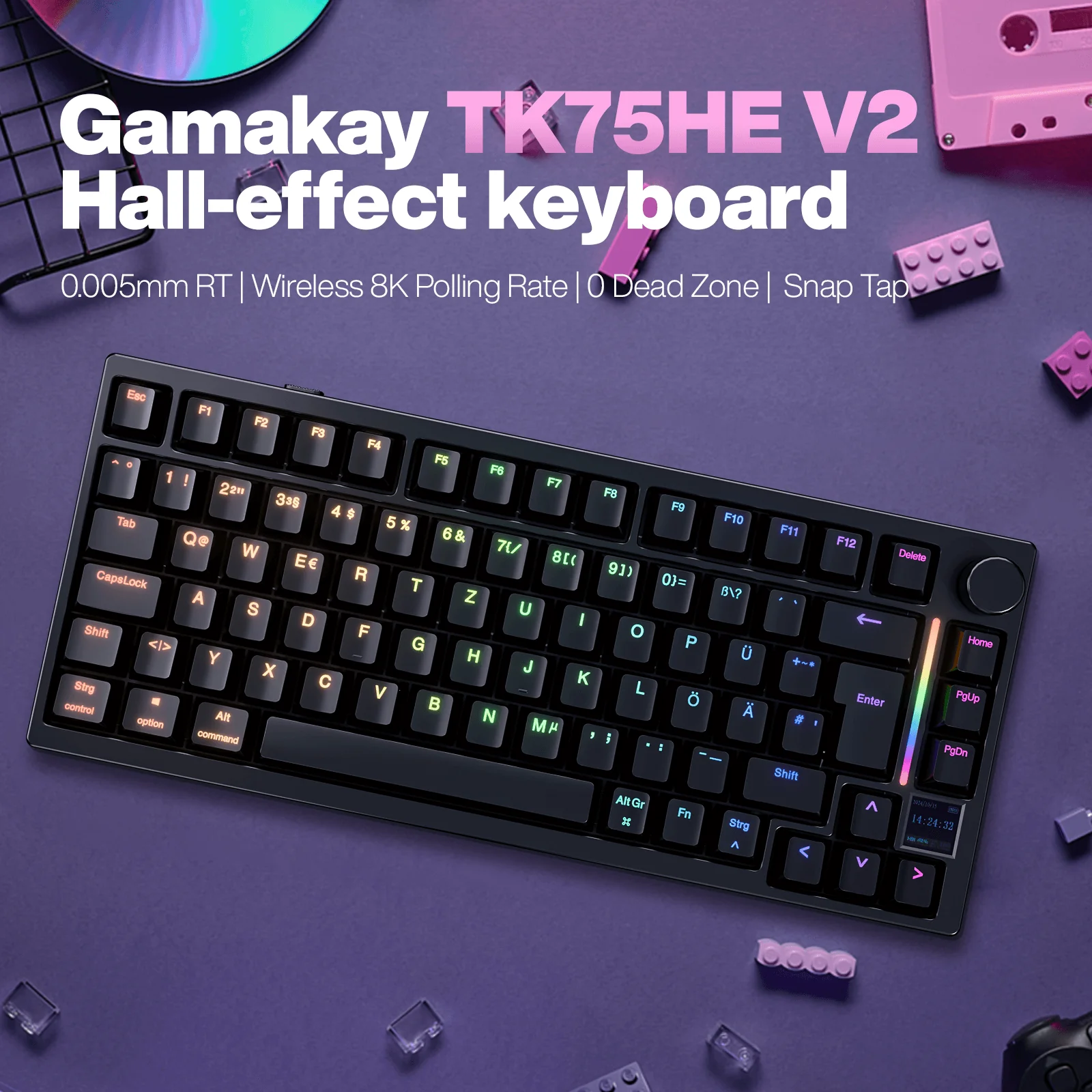 Gamakay TK75HE V2 Hall Effect keyboard 8K Polling Rate 0.005mm RT Accuracy - Image 20