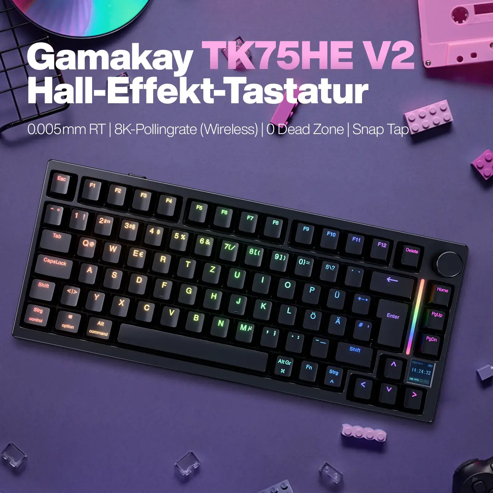 Gamakay TK75HE V2 Hall Effect keyboard 8K Polling Rate 0.005mm RT Accuracy - Image 45