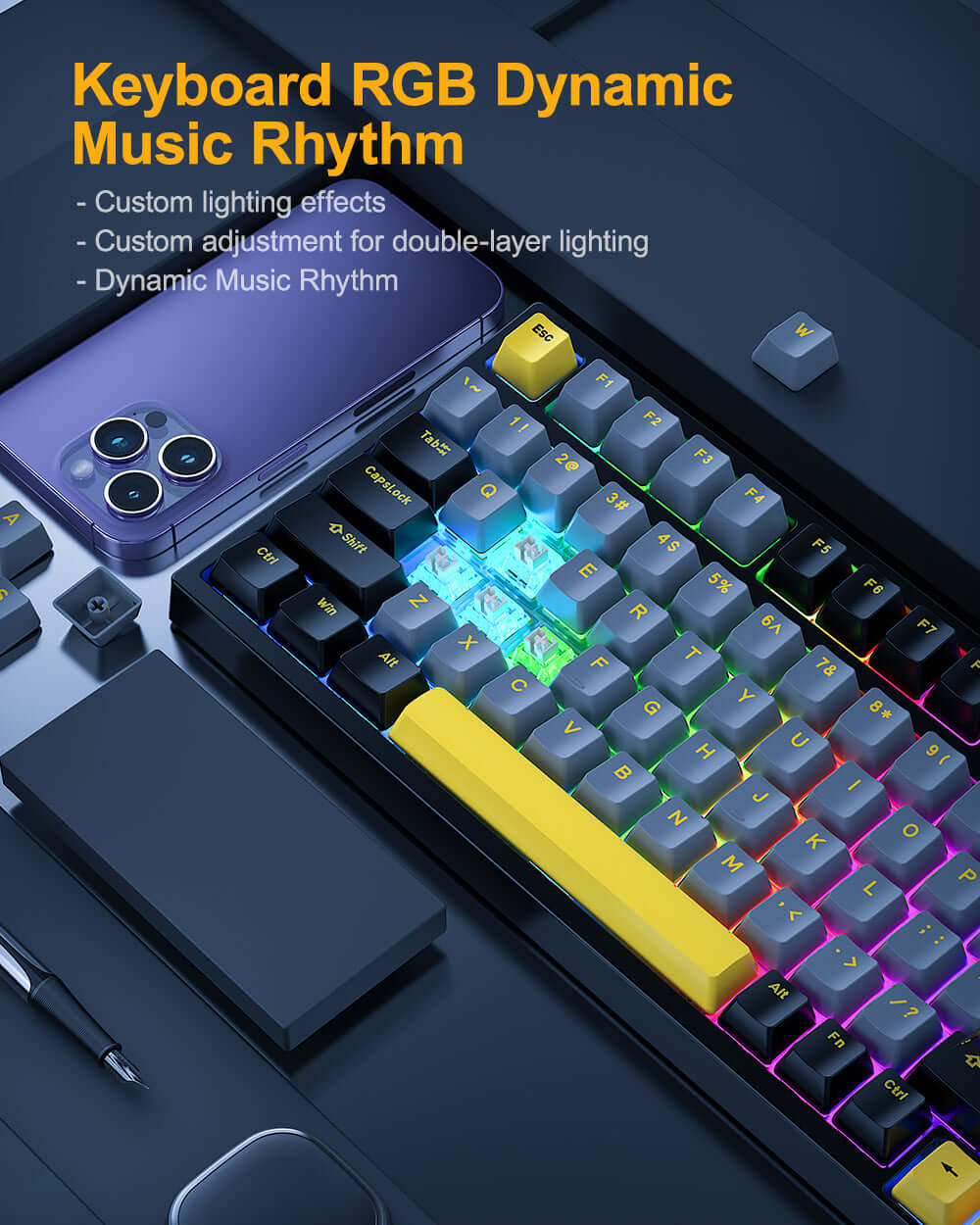 GamaKay TK75SE 75% Mechanical keyboard - Image 4