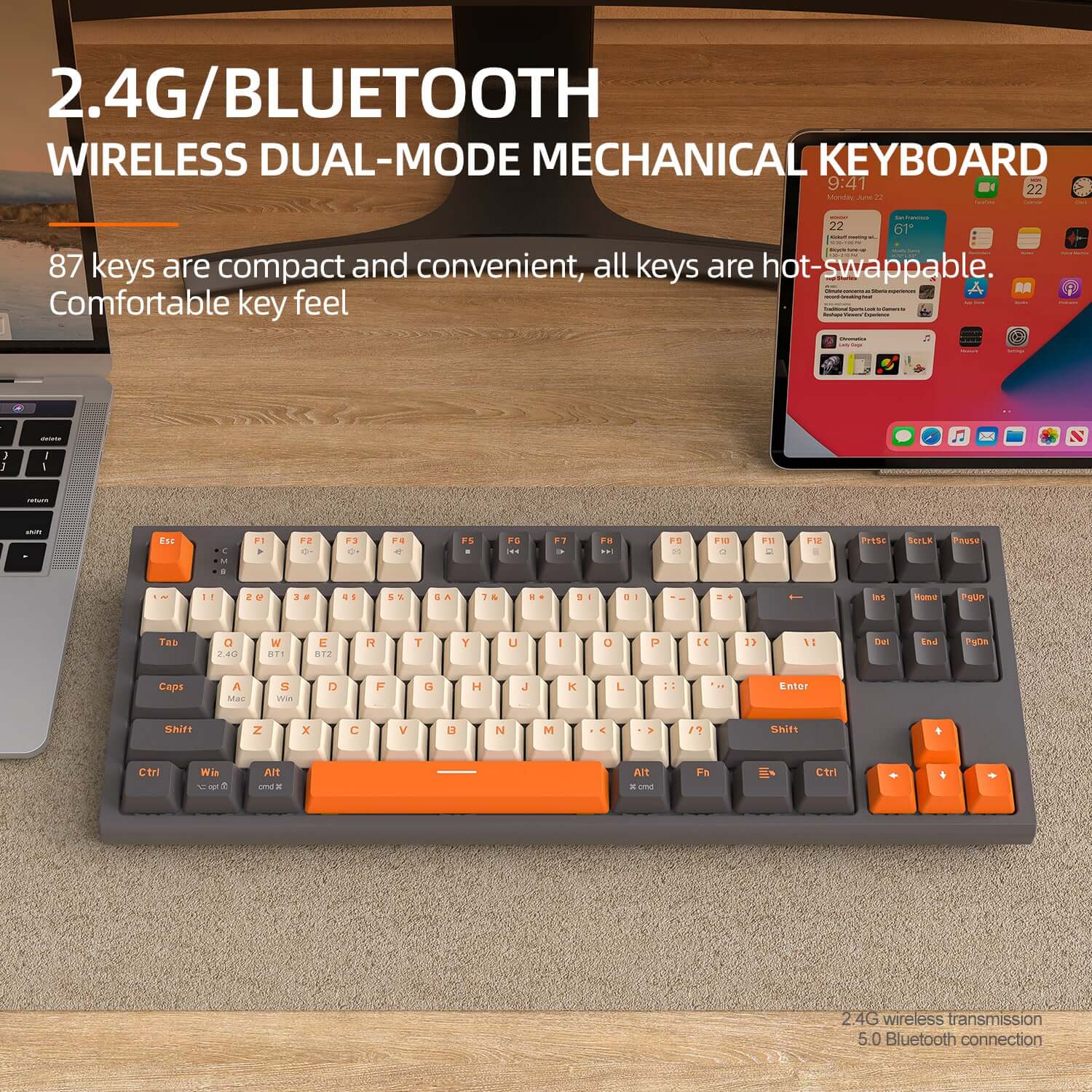 Gamakay x Freewolf M88 Wireless Mechanical Feeling Gaming keyboard - Image 10