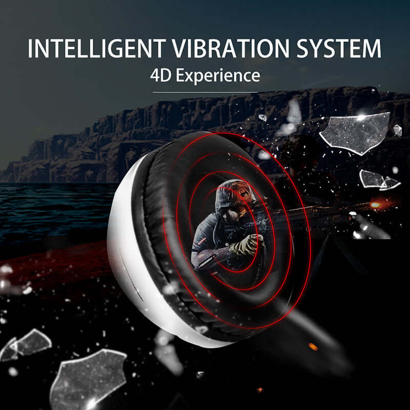 Somic G941 Gaming Headset 7.1 Sound Vibration LED Light USB Plug Headset with Microphone Stereo Boss Noise Cancelling Headphones for PS5/PS4/PC/Laptop/PC - Image 4